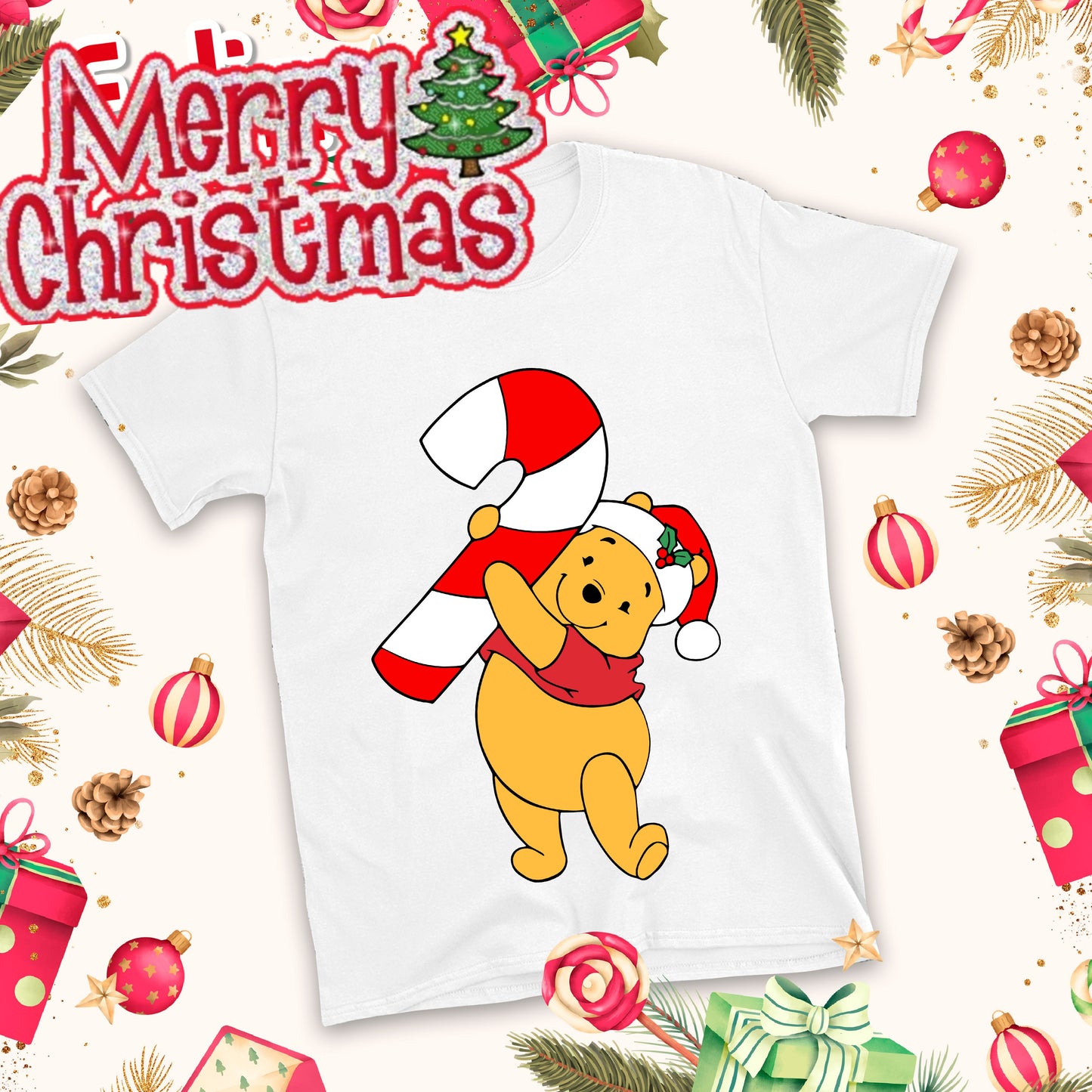 Christmas Cartoon Sublimation T-Shirt Images Bundle