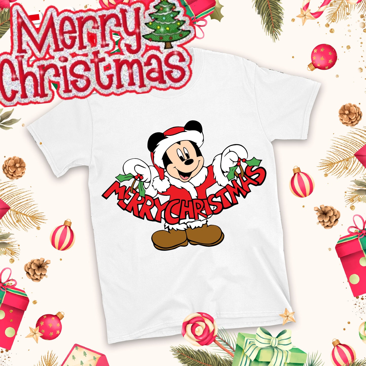 Christmas Cartoon Sublimation T-Shirt Images Bundle