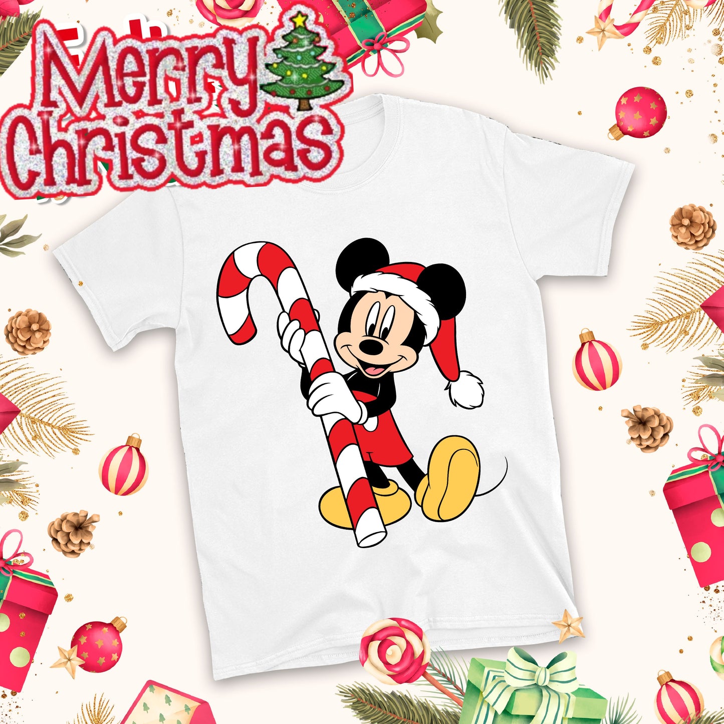 Christmas Cartoon Sublimation T-Shirt Images Bundle