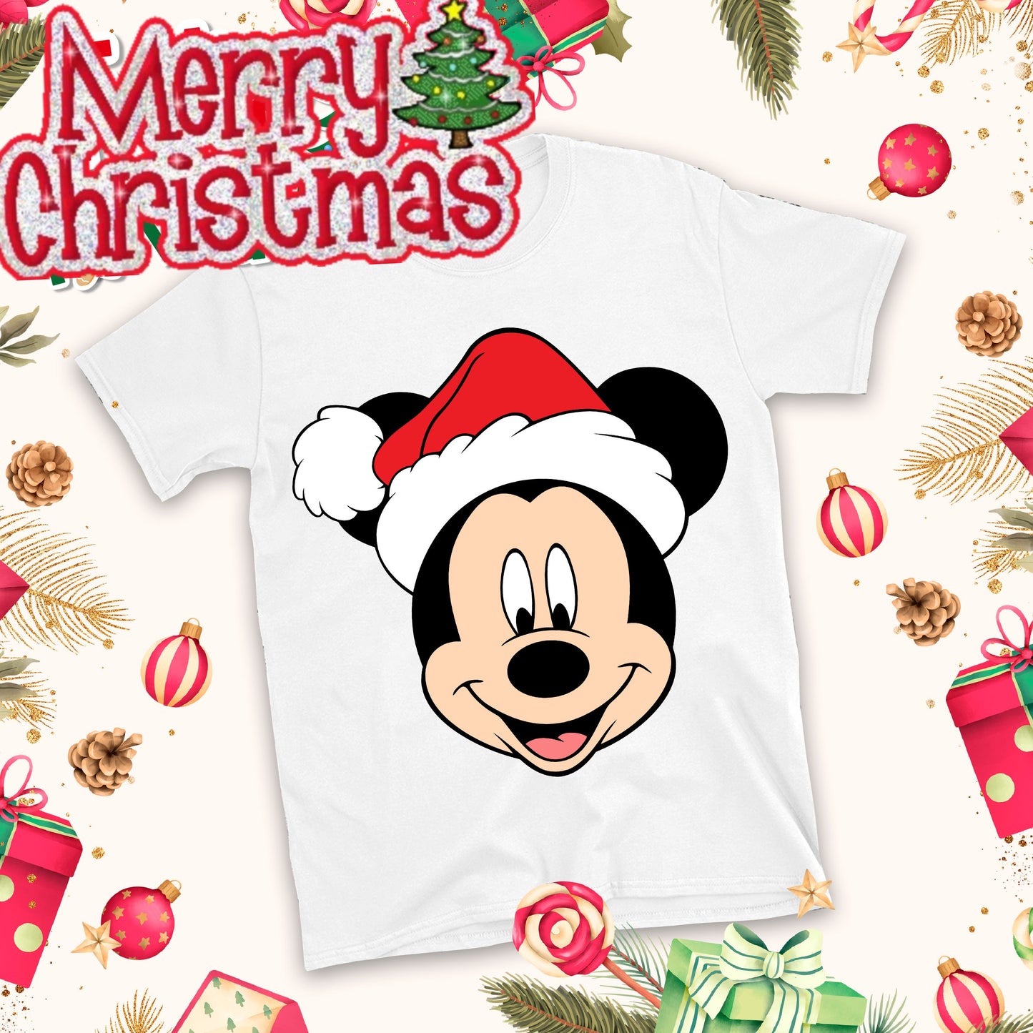 Christmas Cartoon Sublimation T-Shirt Images Bundle