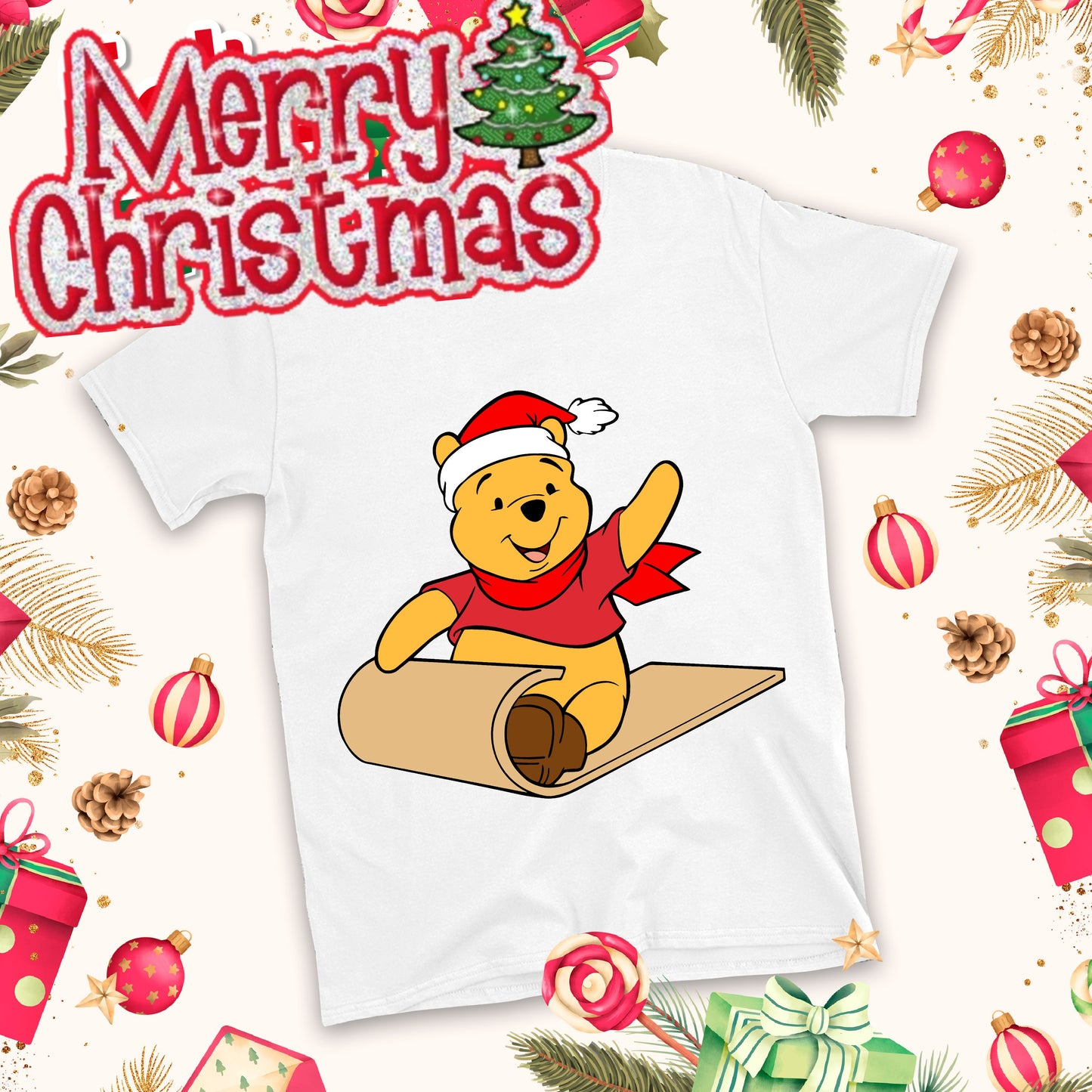 Christmas Cartoon Sublimation T-Shirt Images Bundle