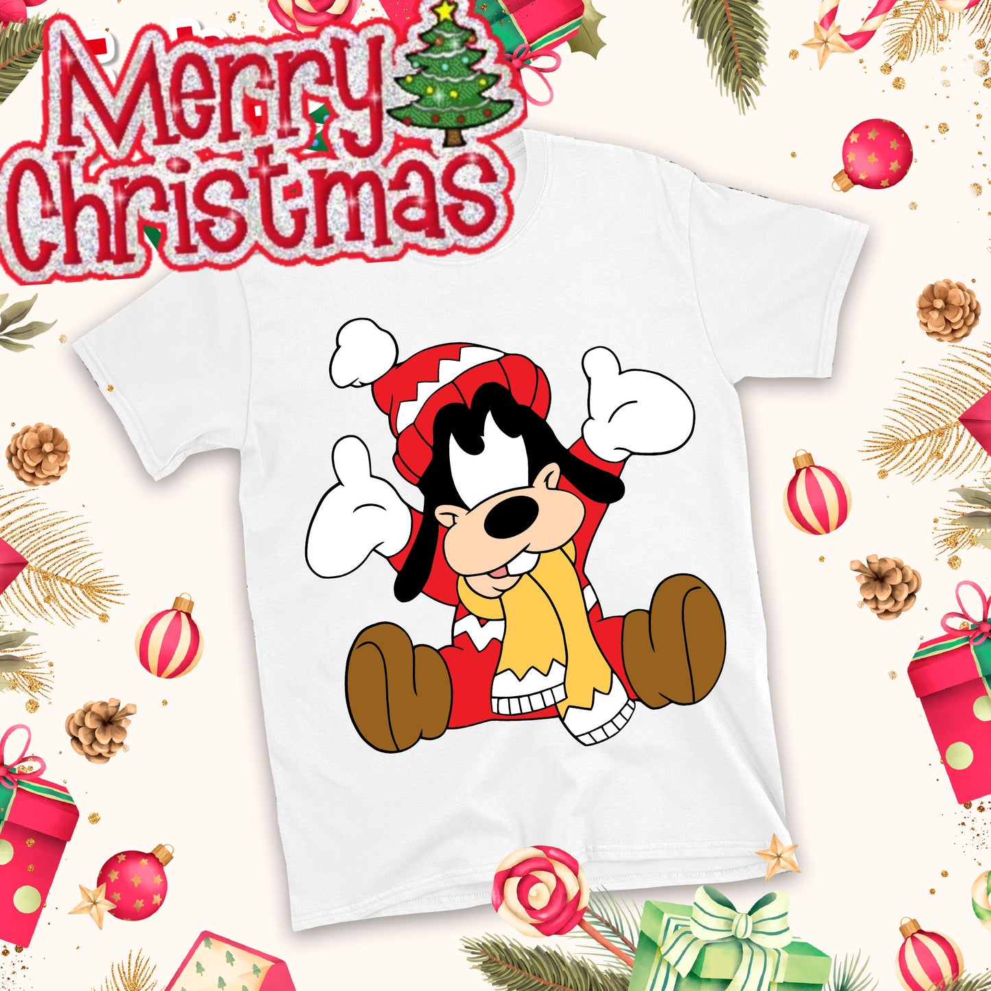 Christmas Cartoon Sublimation T-Shirt Images Bundle