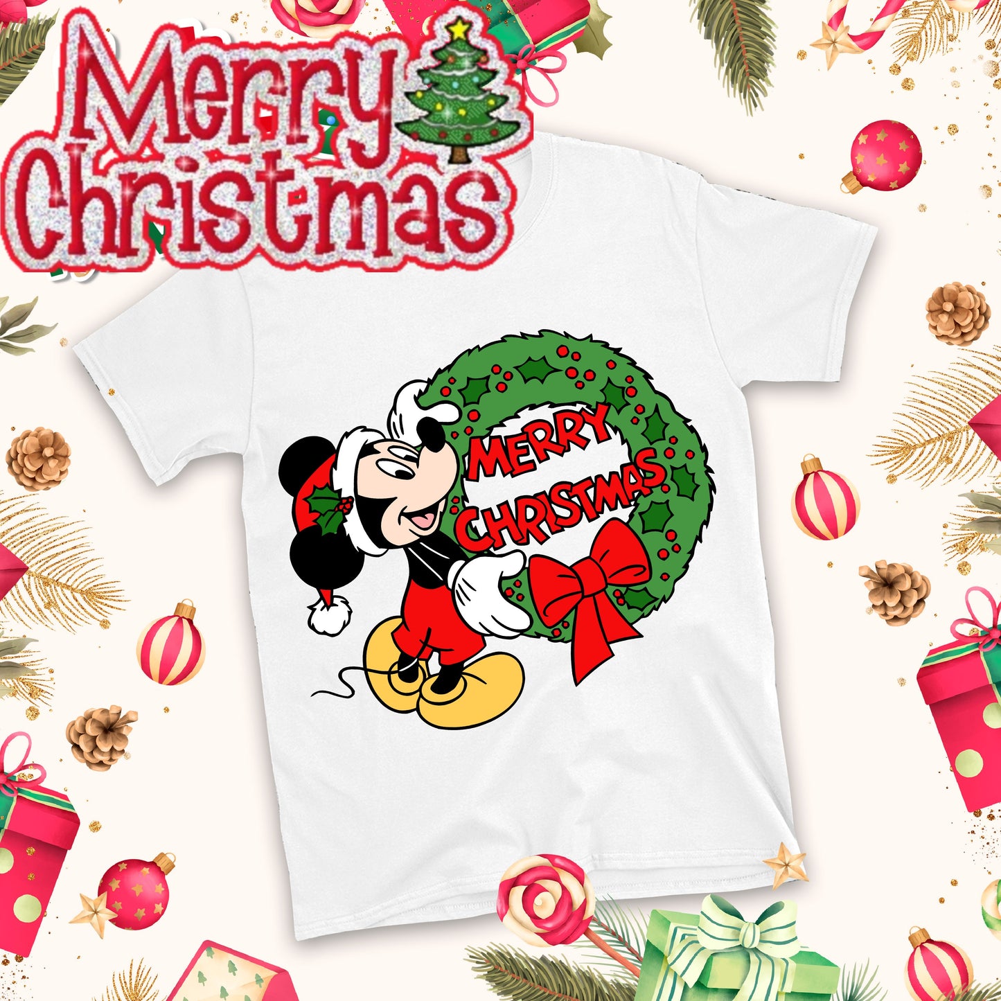 Christmas Cartoon Sublimation T-Shirt Images Bundle