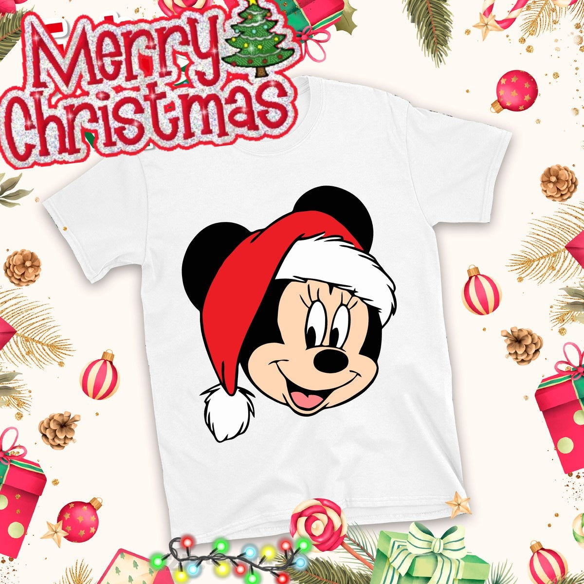 Christmas Cartoon Sublimation T-Shirt Images Bundle