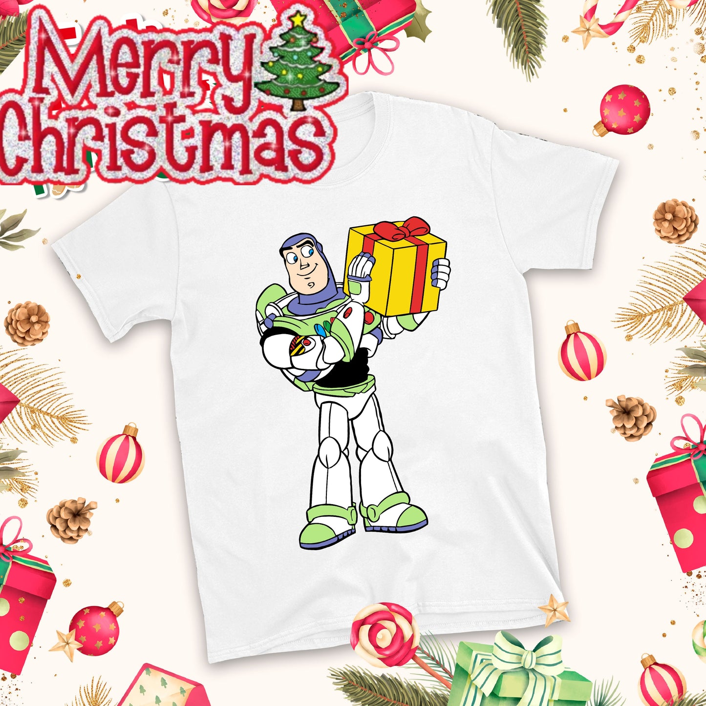 Christmas Cartoon Sublimation T-Shirt Images Bundle