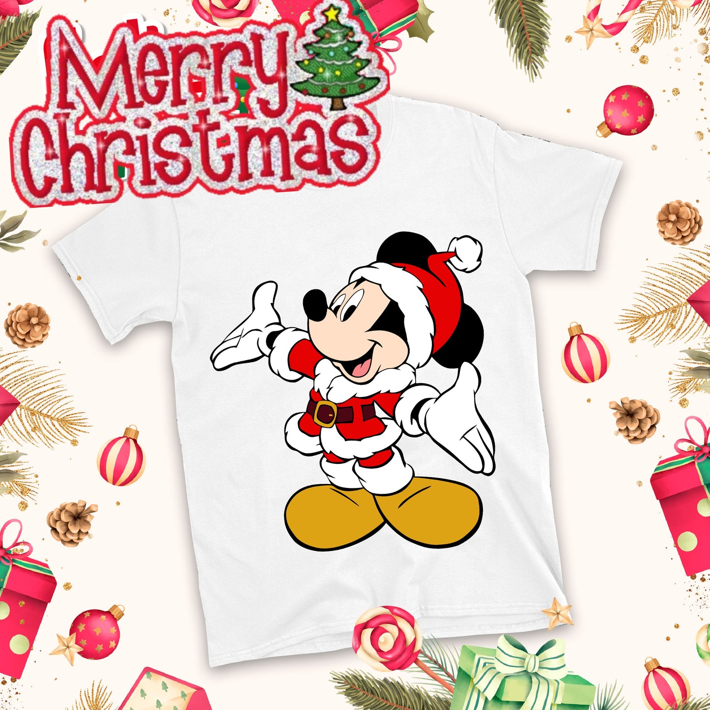 Christmas Cartoon Sublimation T-Shirt Images Bundle