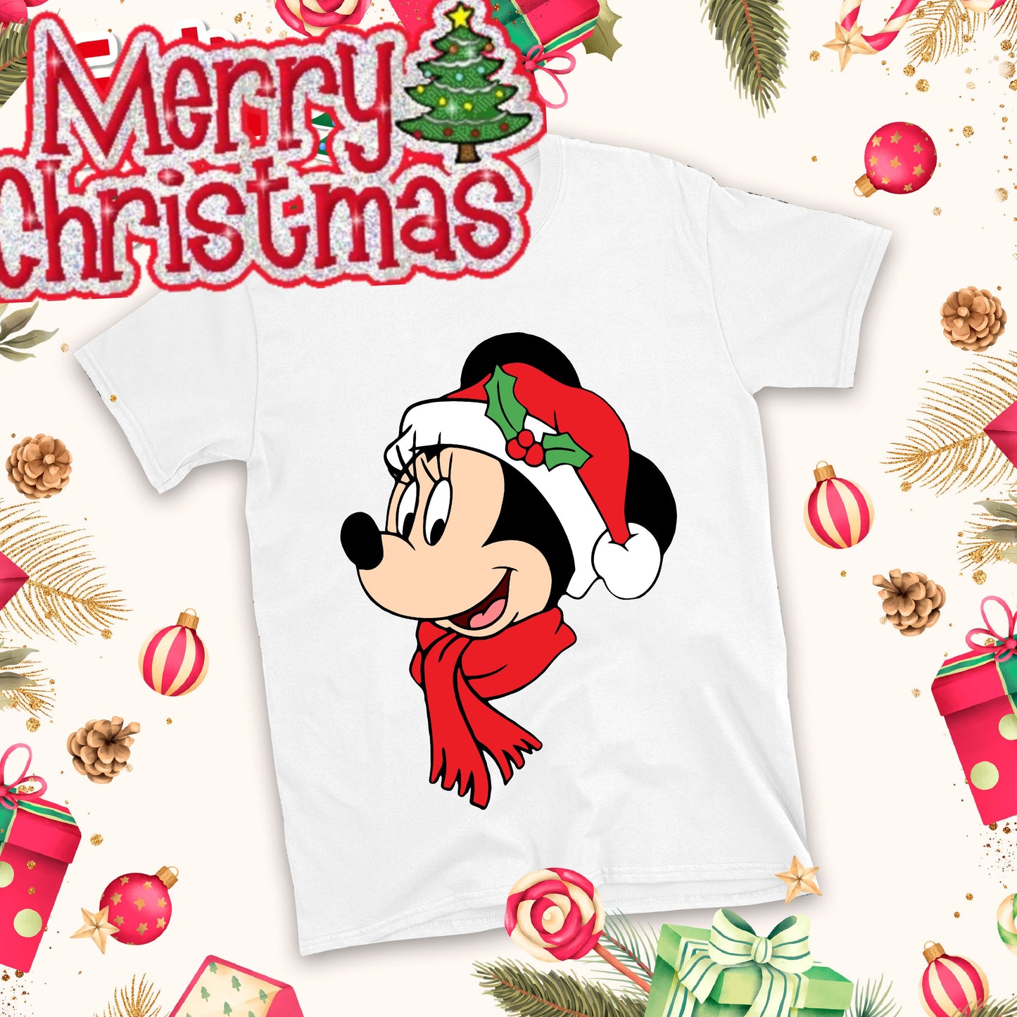 Christmas Cartoon Sublimation T-Shirt Images Bundle