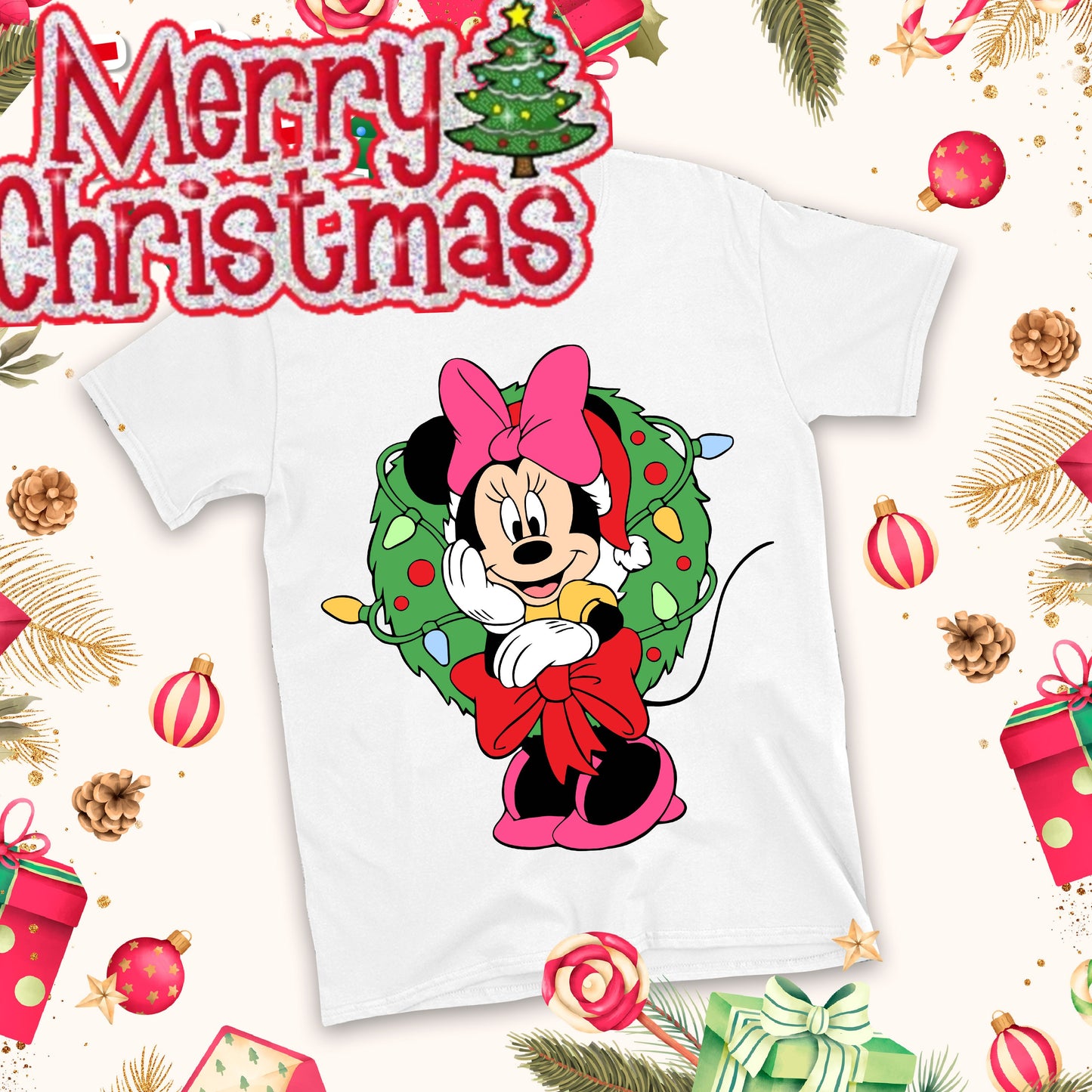 Christmas Cartoon Sublimation T-Shirt Images Bundle