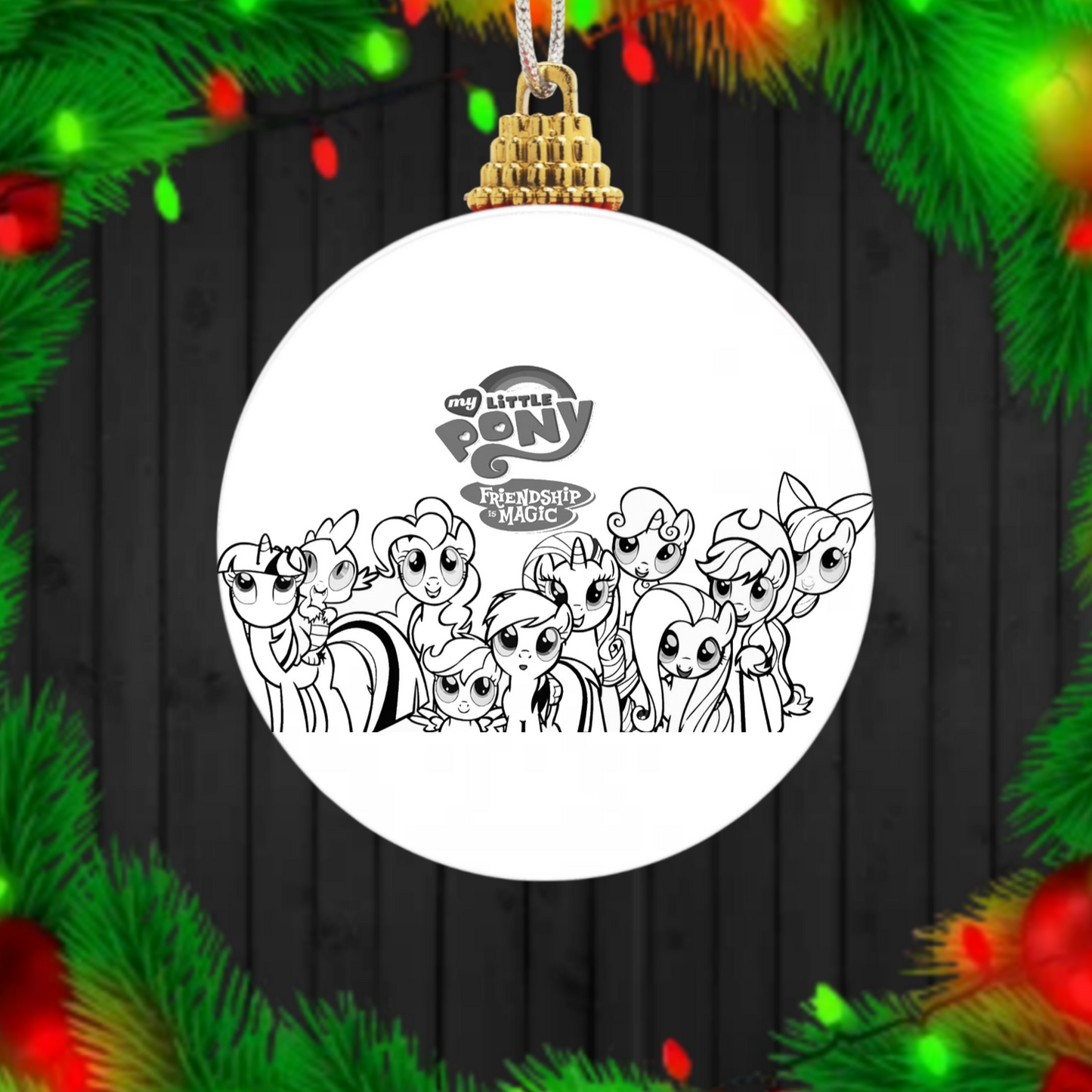 80+ Christmas Coloring Sublimation Ornament/Car Coaster Images Bundle