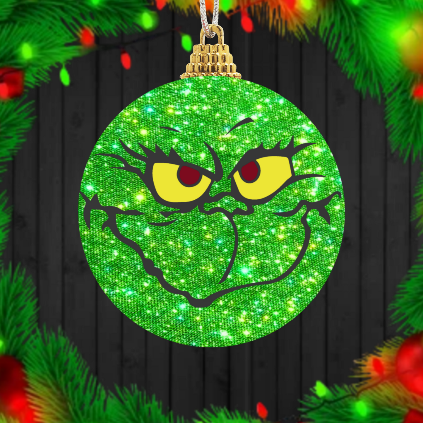 30+ Christmas Grinch Sublimation Ornament/Car Coaster Images Bundle