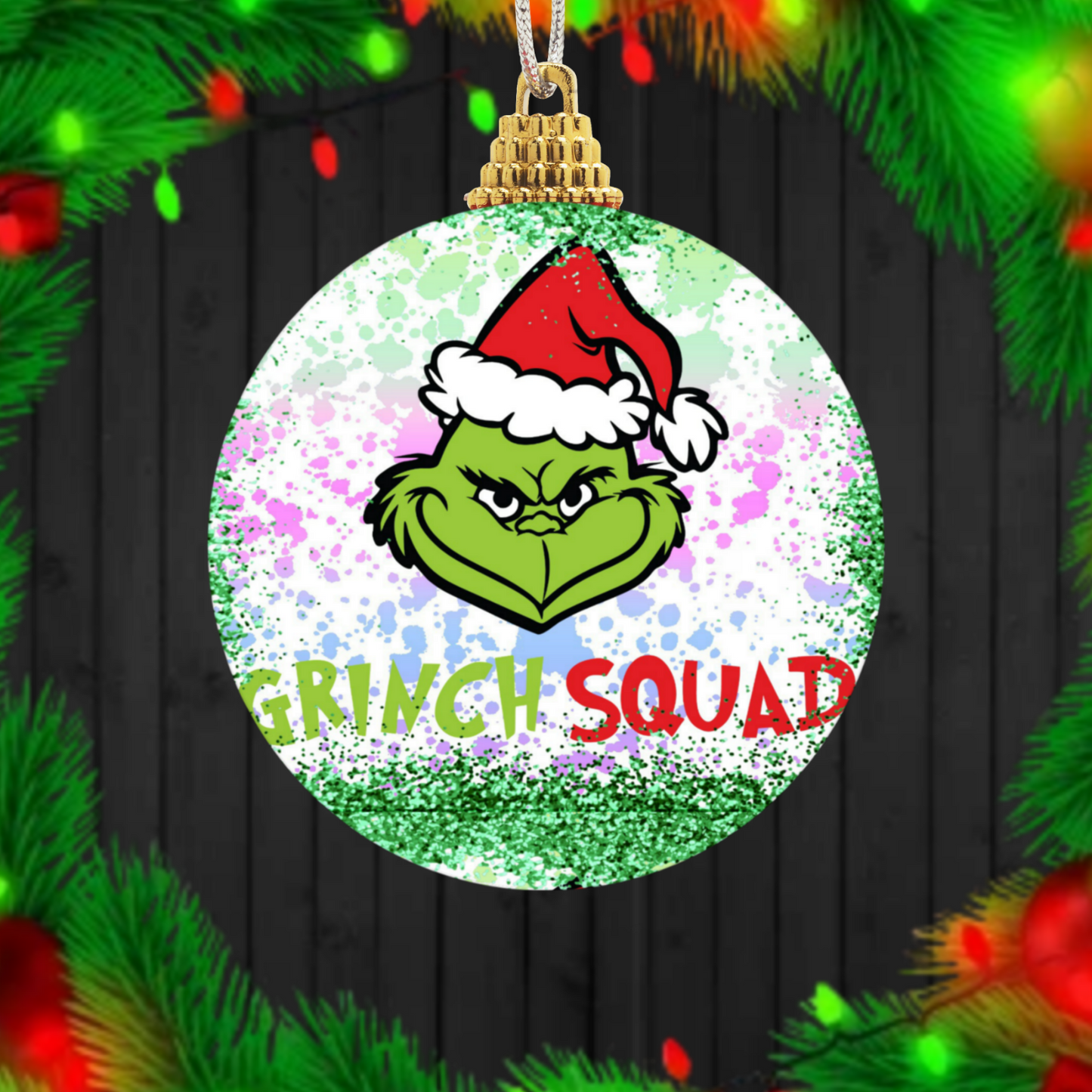 30+ Christmas Grinch Sublimation Ornament/Car Coaster Images Bundle