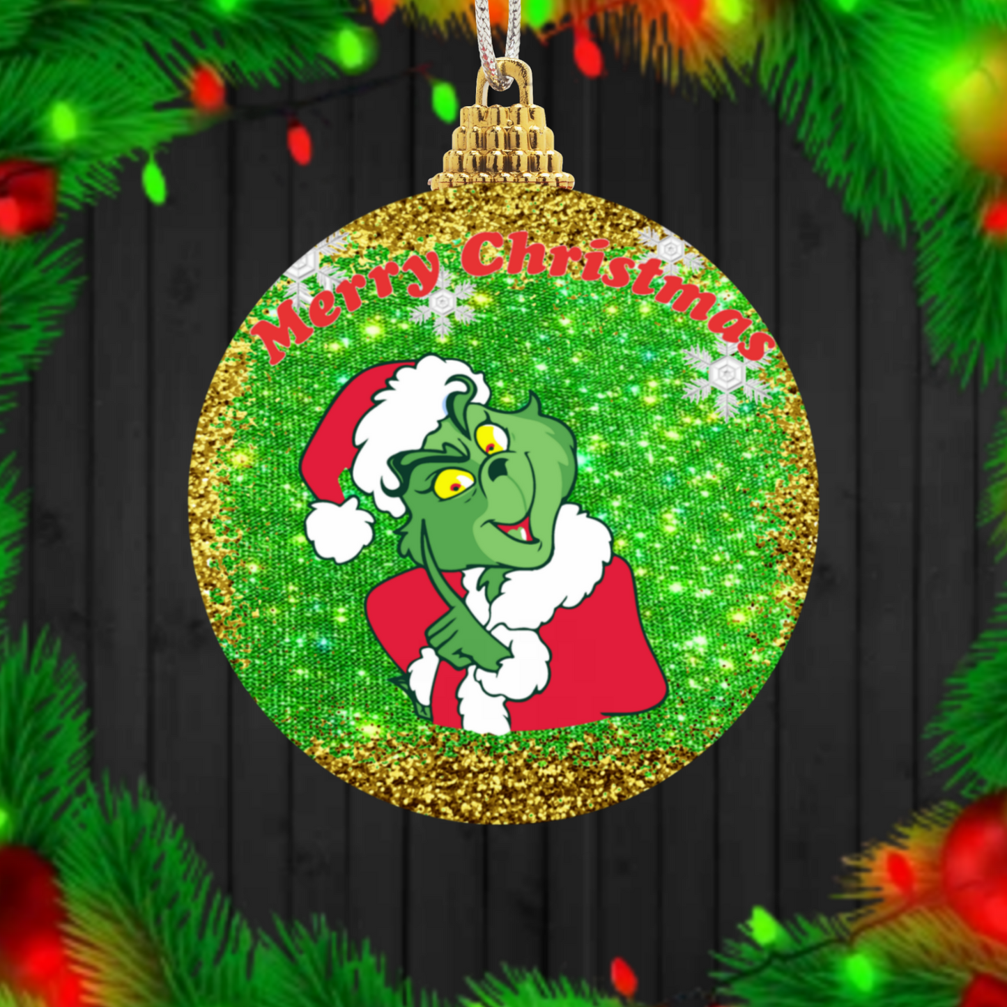 30+ Christmas Grinch Sublimation Ornament/Car Coaster Images Bundle