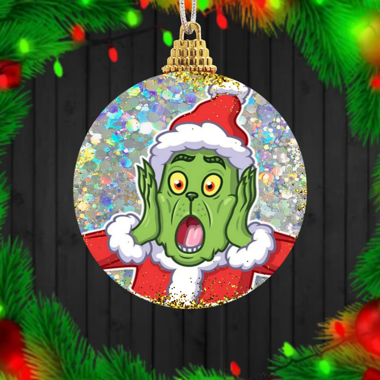 30+ Christmas Grinch Sublimation Ornament/Car Coaster Images Bundle