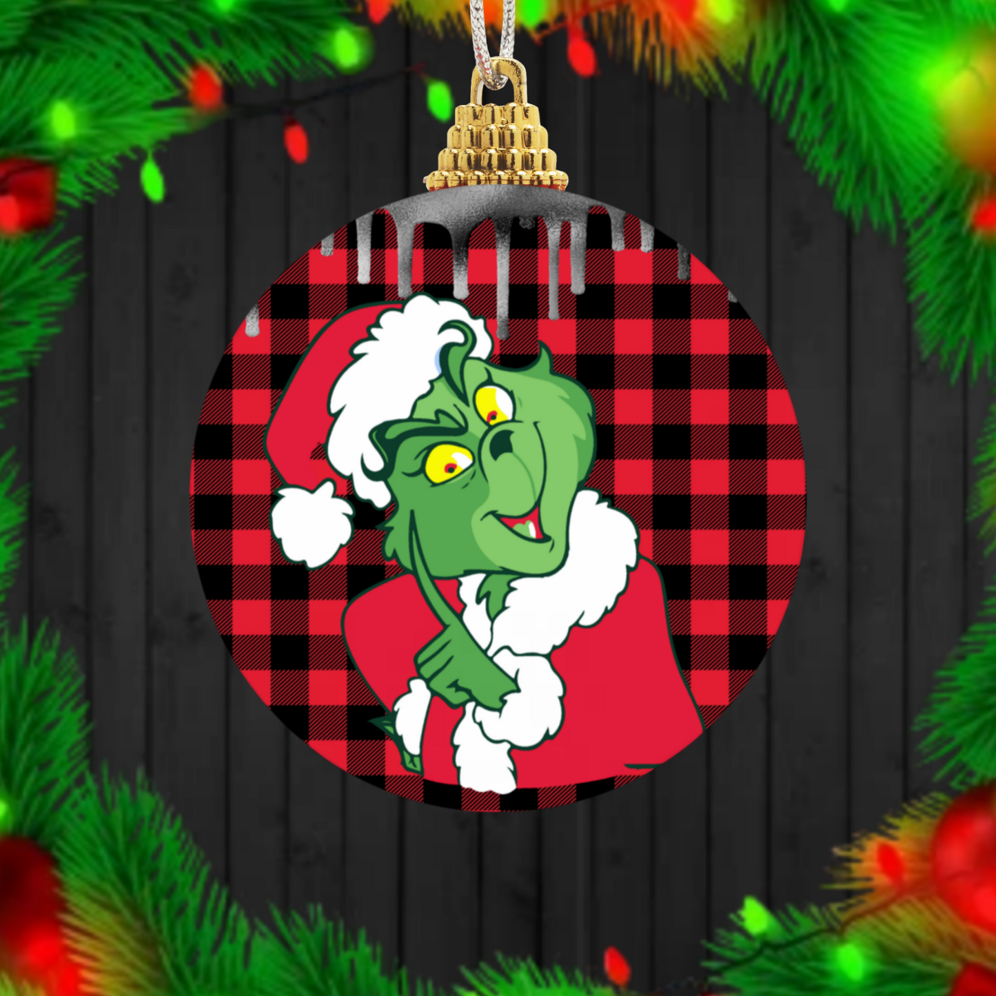 30+ Christmas Grinch Sublimation Ornament/Car Coaster Images Bundle