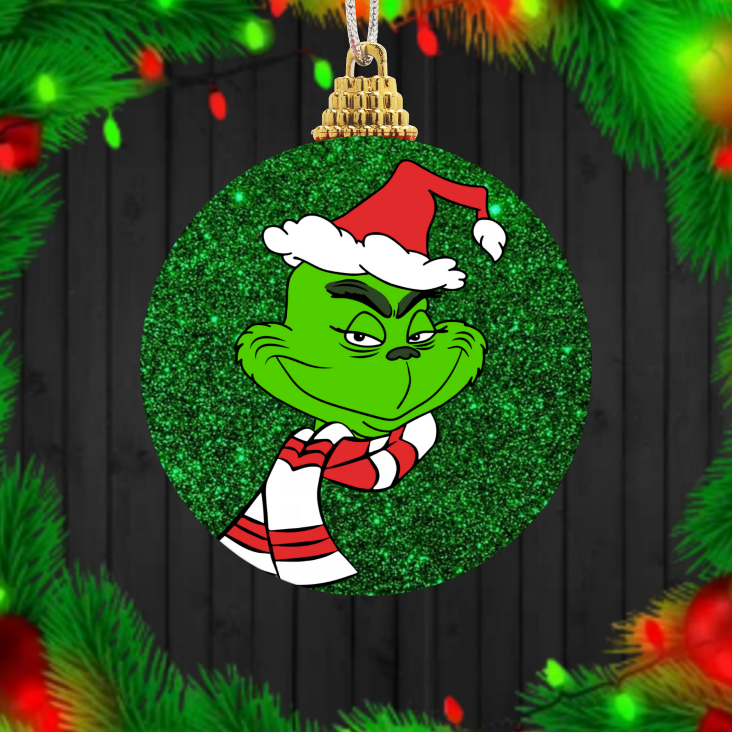 30+ Christmas Grinch Sublimation Ornament/Car Coaster Images Bundle