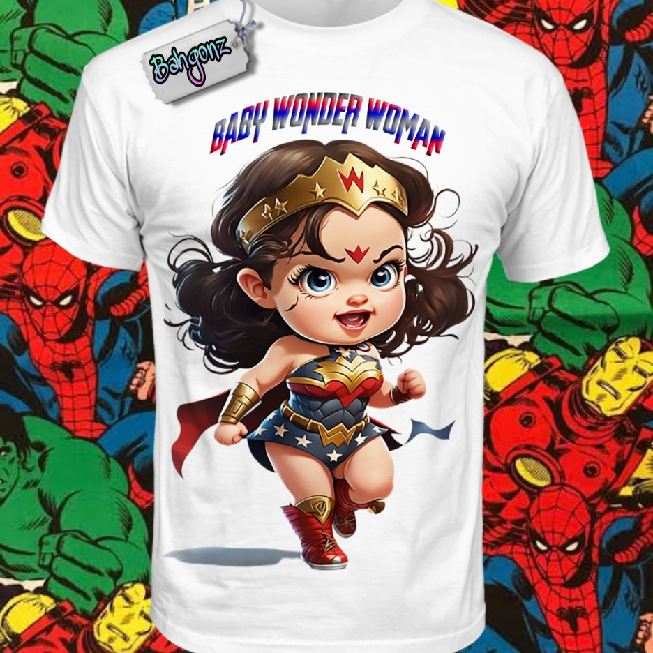 Kids Superhero T-shirt Images DTF/Sublimation Bundle