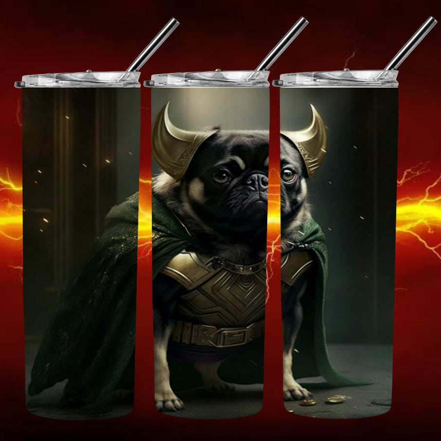 Pug Superhero 20oz Sublimation Images Bundle