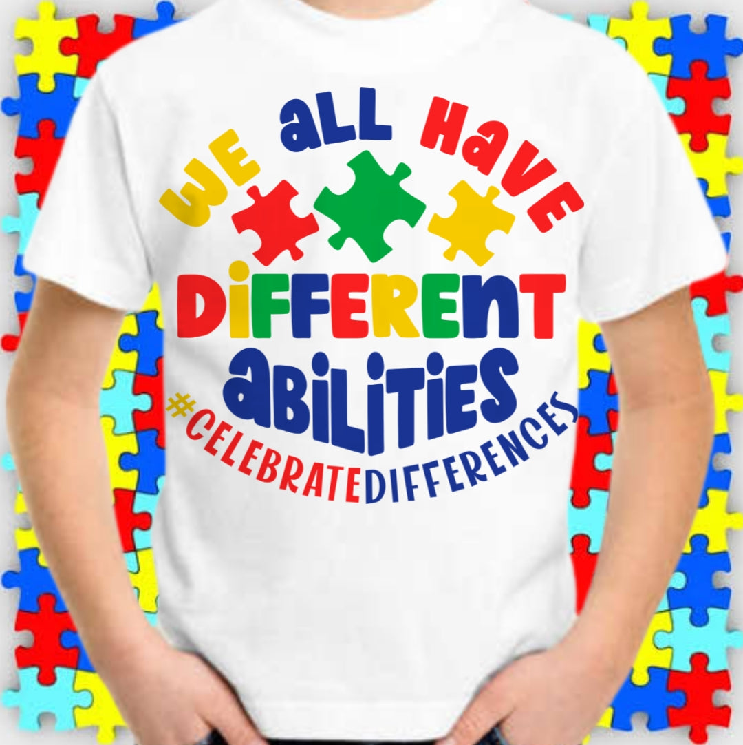 Autism Sublimation/DTF T-Shirt Images Bundle