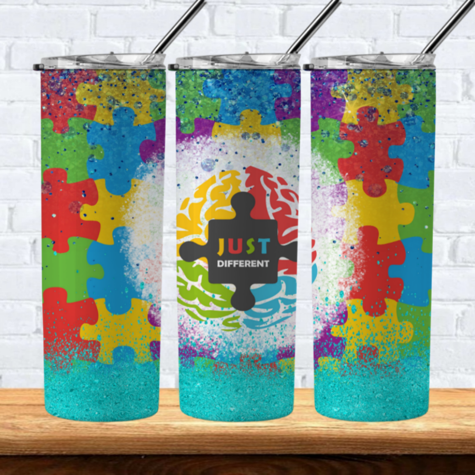 Autism Sublimation 20oz Tumbler Images Bundle