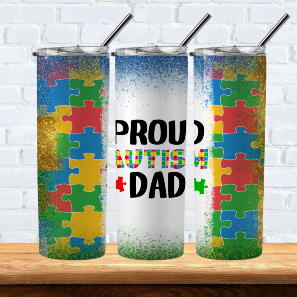 Autism Sublimation 20oz Tumbler Images Bundle