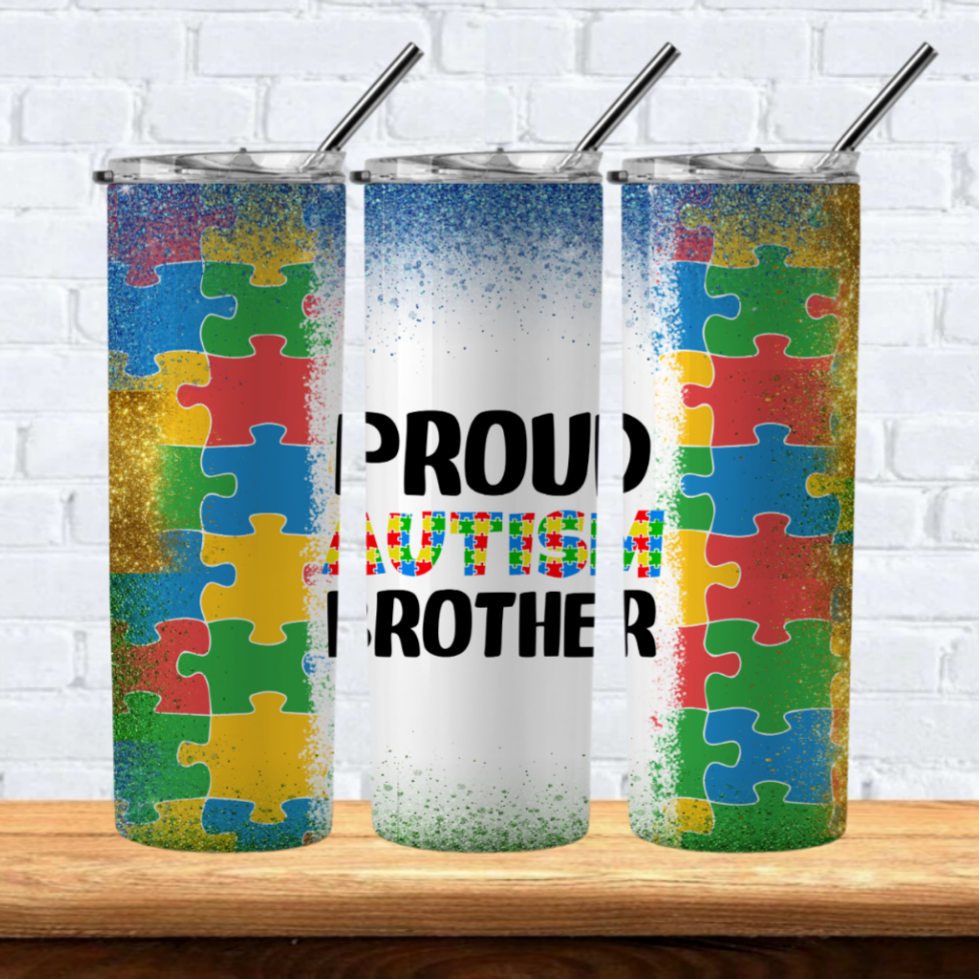 Autism Sublimation 20oz Tumbler Images Bundle