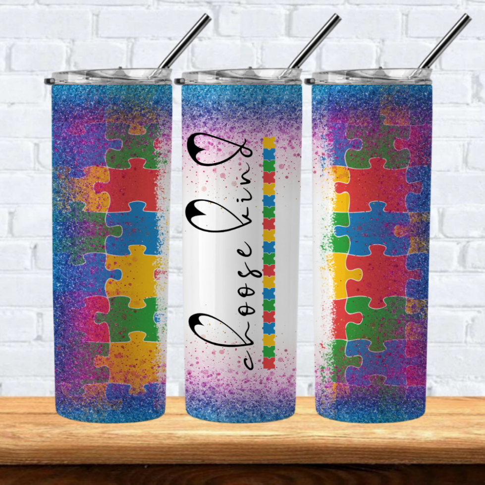 Autism Sublimation 20oz Tumbler Images Bundle