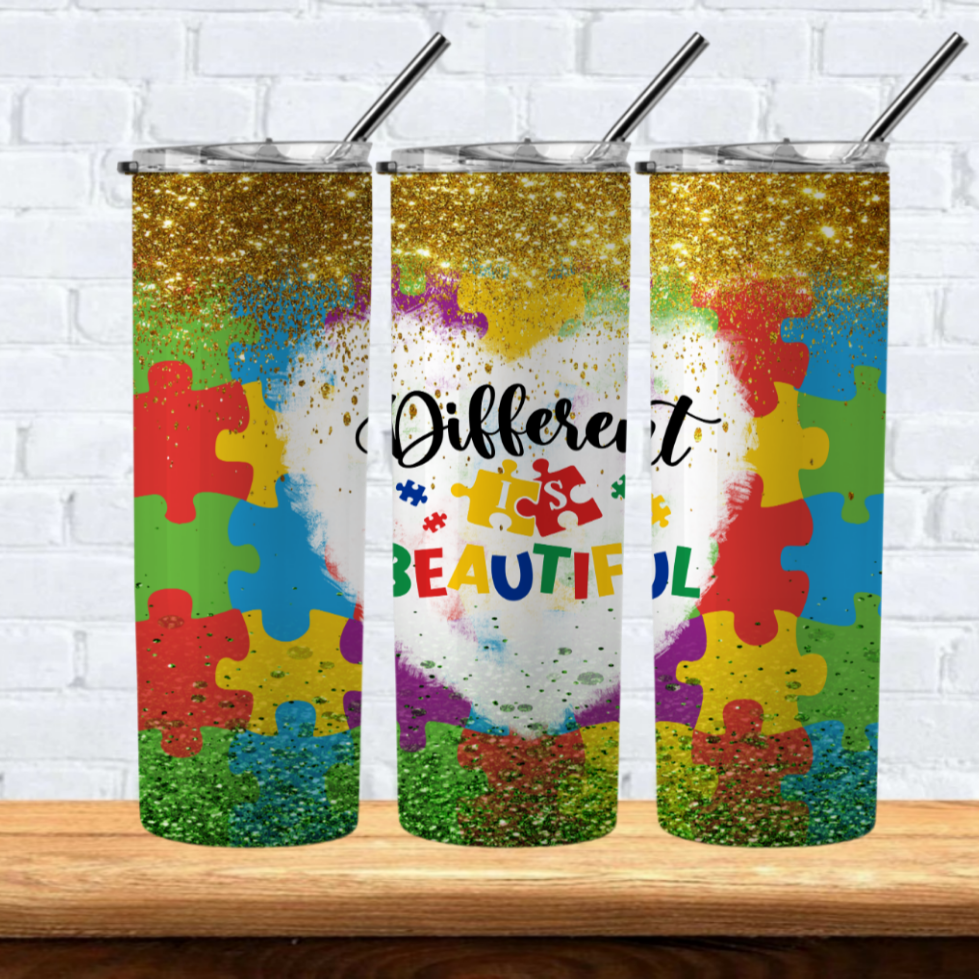 Autism Sublimation 20oz Tumbler Images Bundle