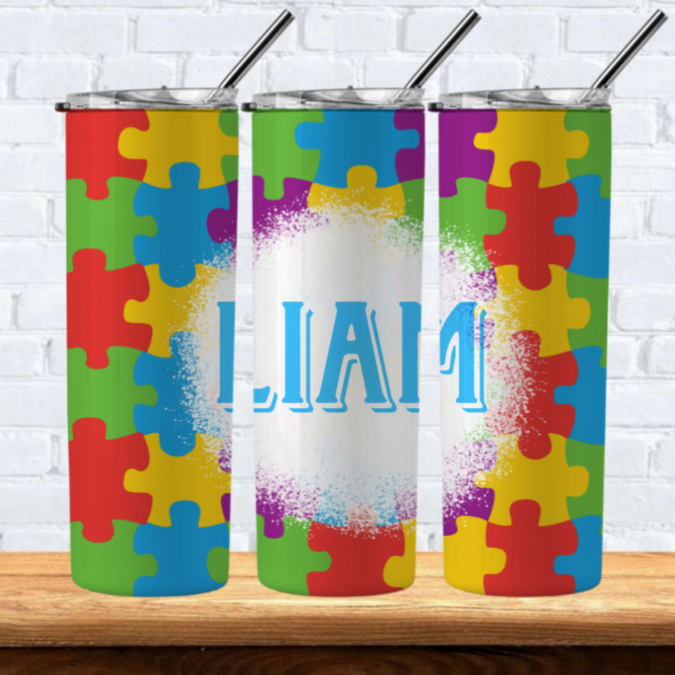 Autism Sublimation 20oz Tumbler Images Bundle