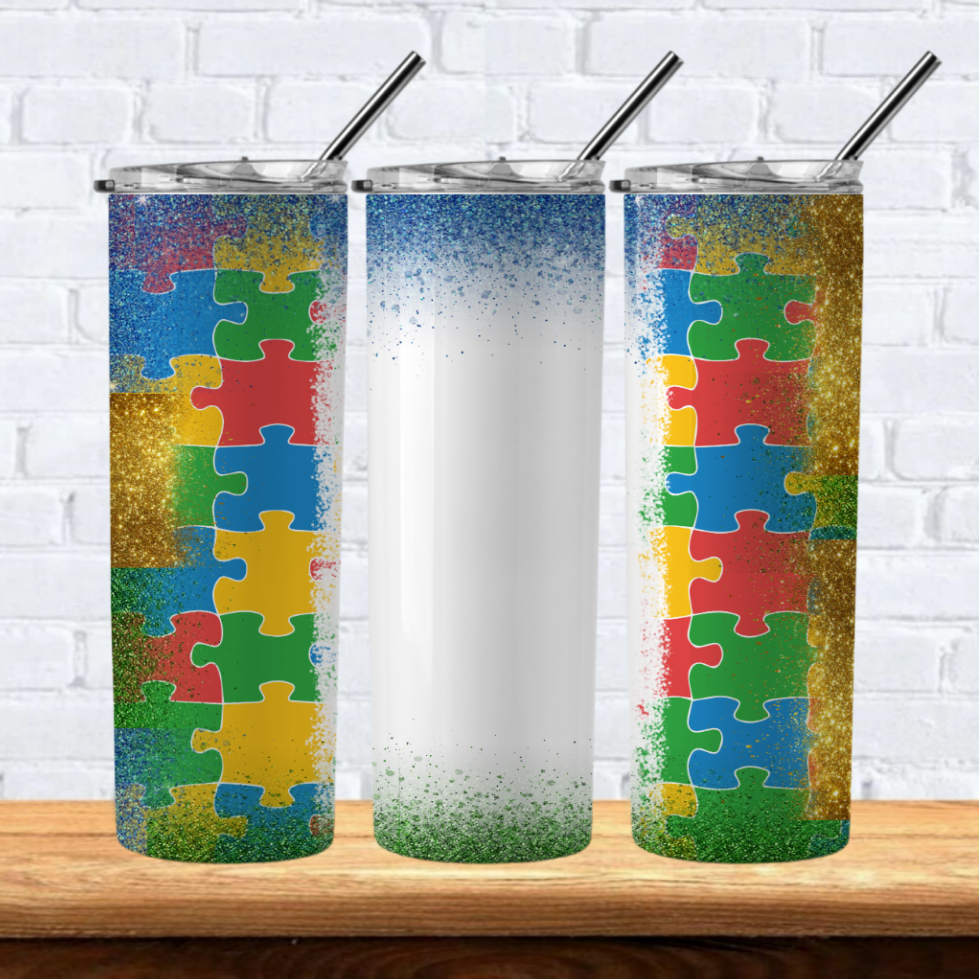 Autism Sublimation 20oz Tumbler Images Bundle