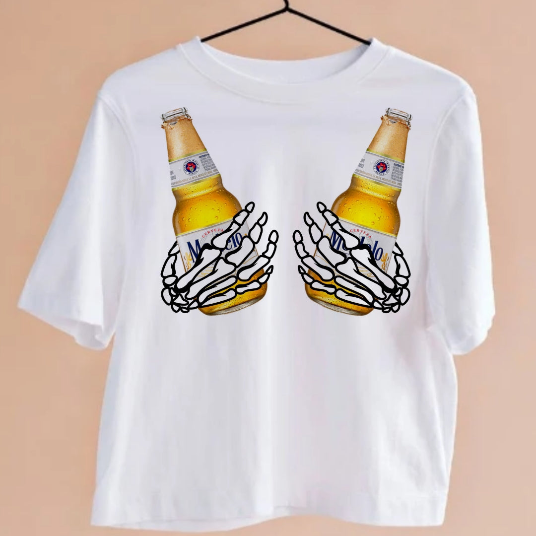 Bottles in Hands T-shirt Images DTF/Sublimation Bundle