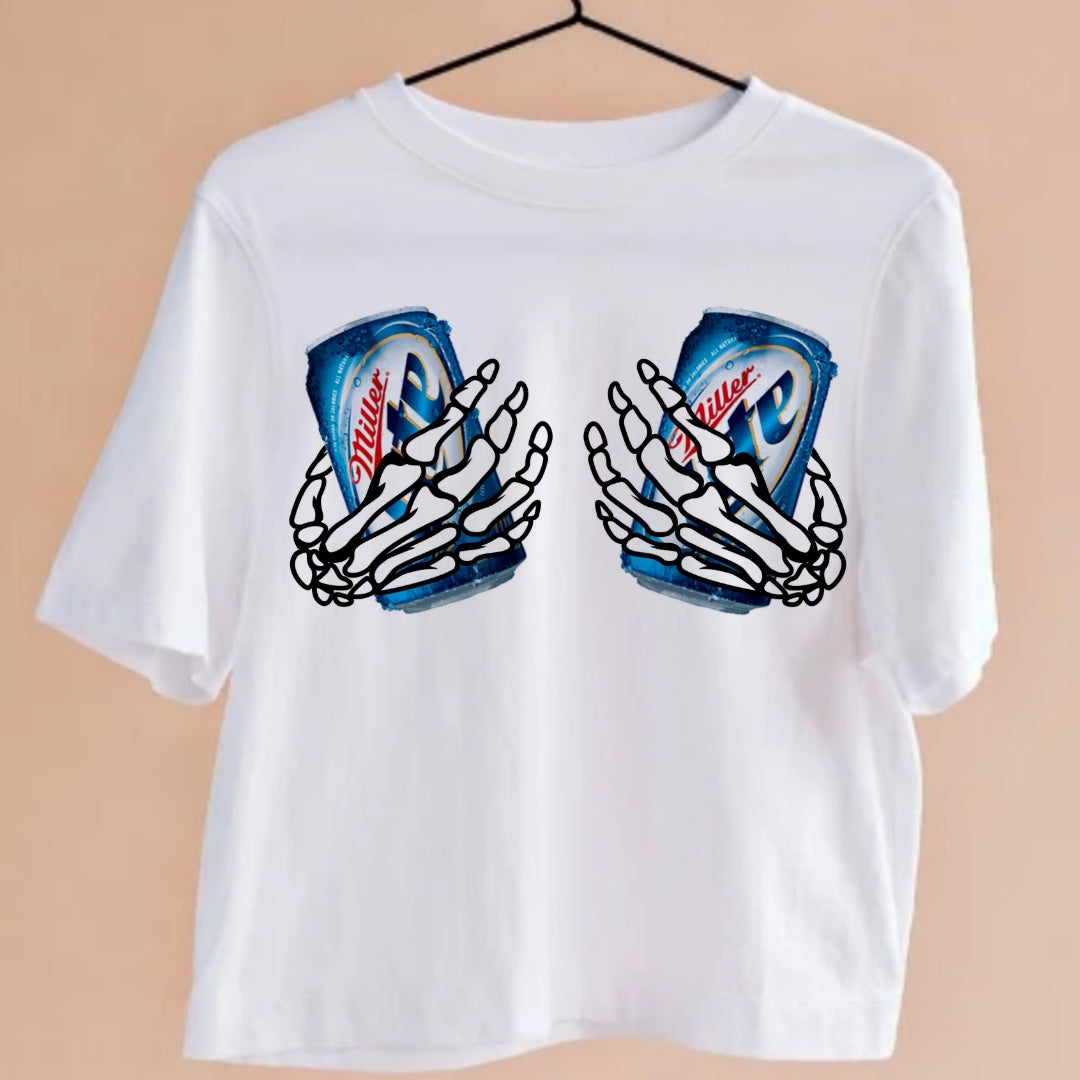 Bottles in Hands T-shirt Images DTF/Sublimation Bundle