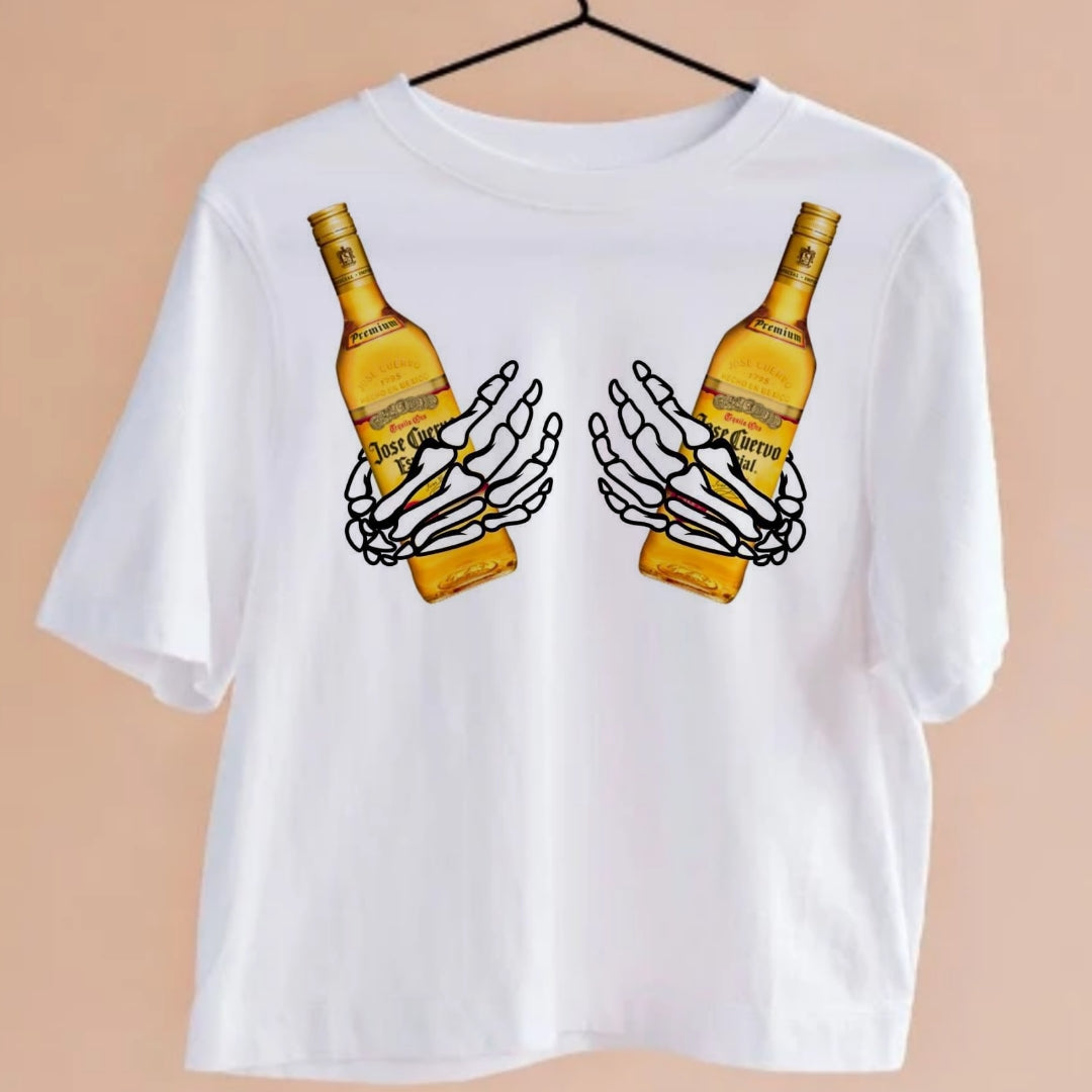 Bottles in Hands T-shirt Images DTF/Sublimation Bundle