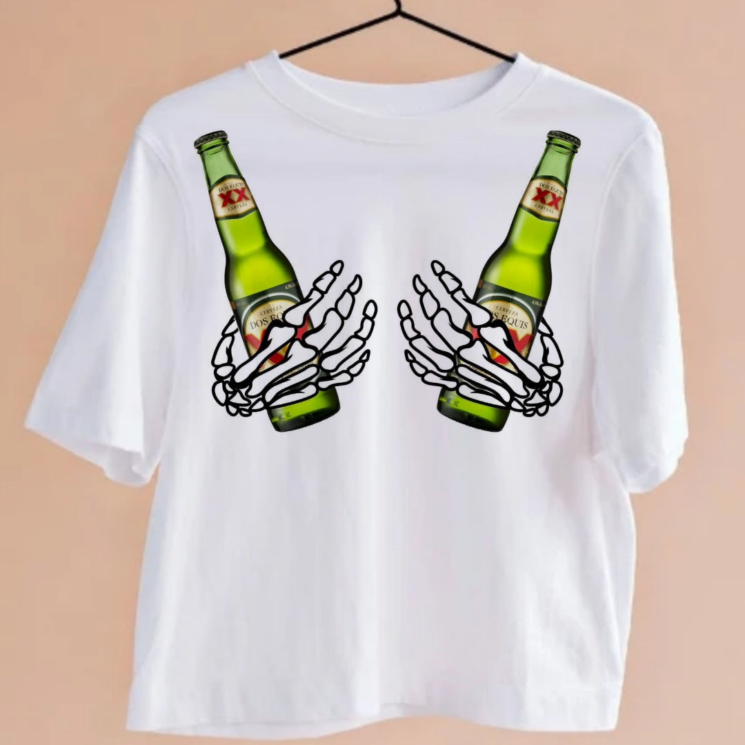 Bottles in Hands T-shirt Images DTF/Sublimation Bundle