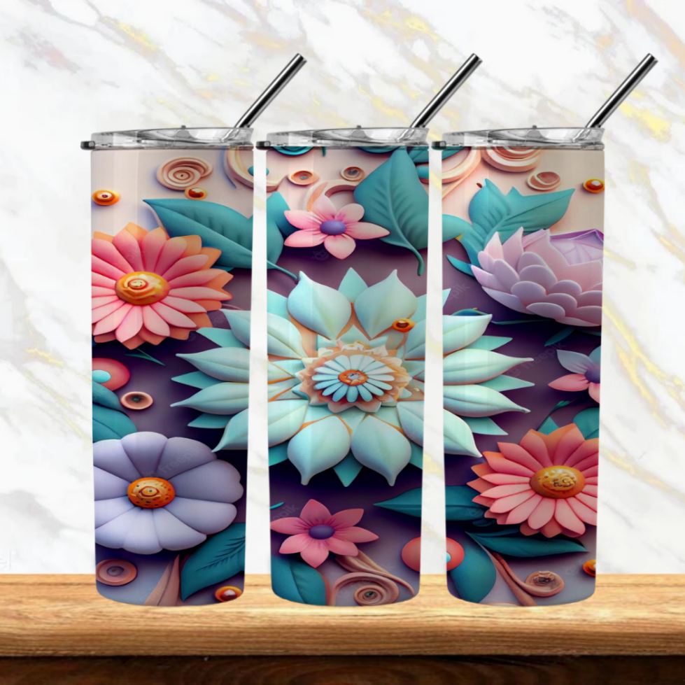 3D Sublimation Tumbler Images Bundle 20 oz