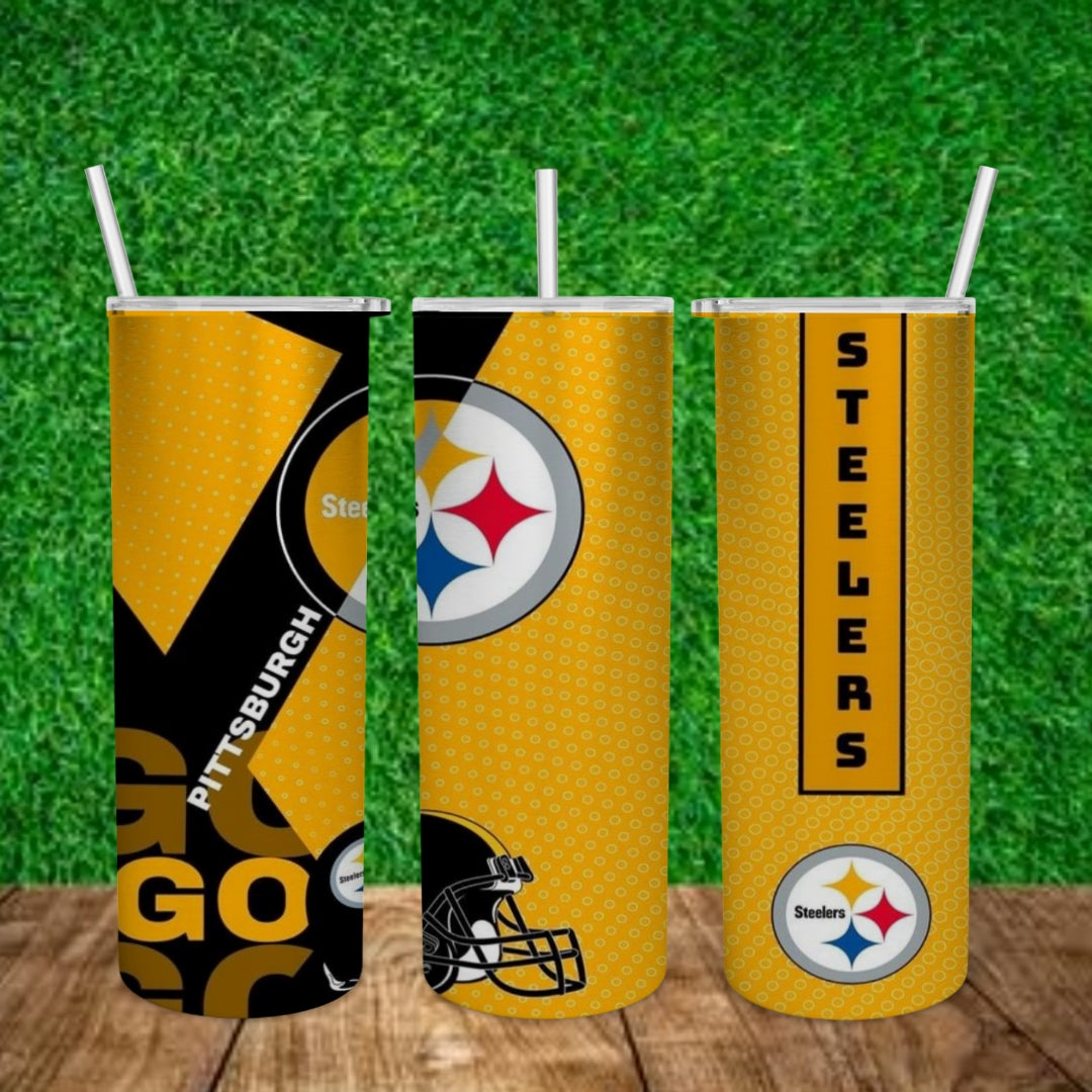 Football 20oz Sublimation Tumbler Image