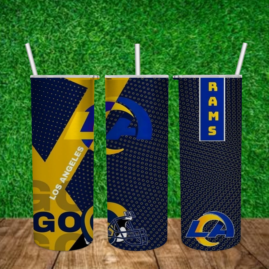 Football 20oz Sublimation Tumbler Image