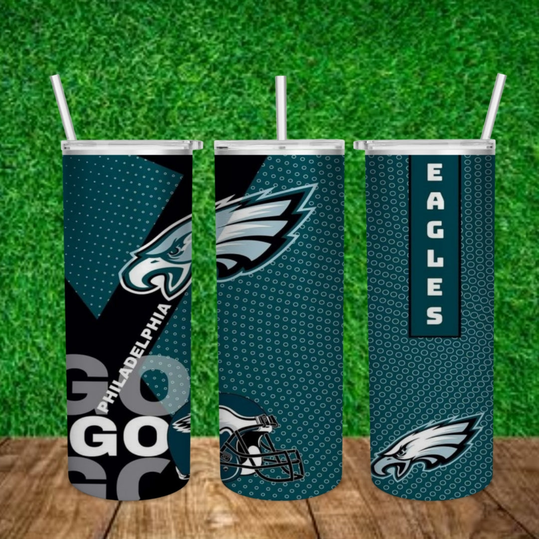 Football 20oz Sublimation Tumbler Image