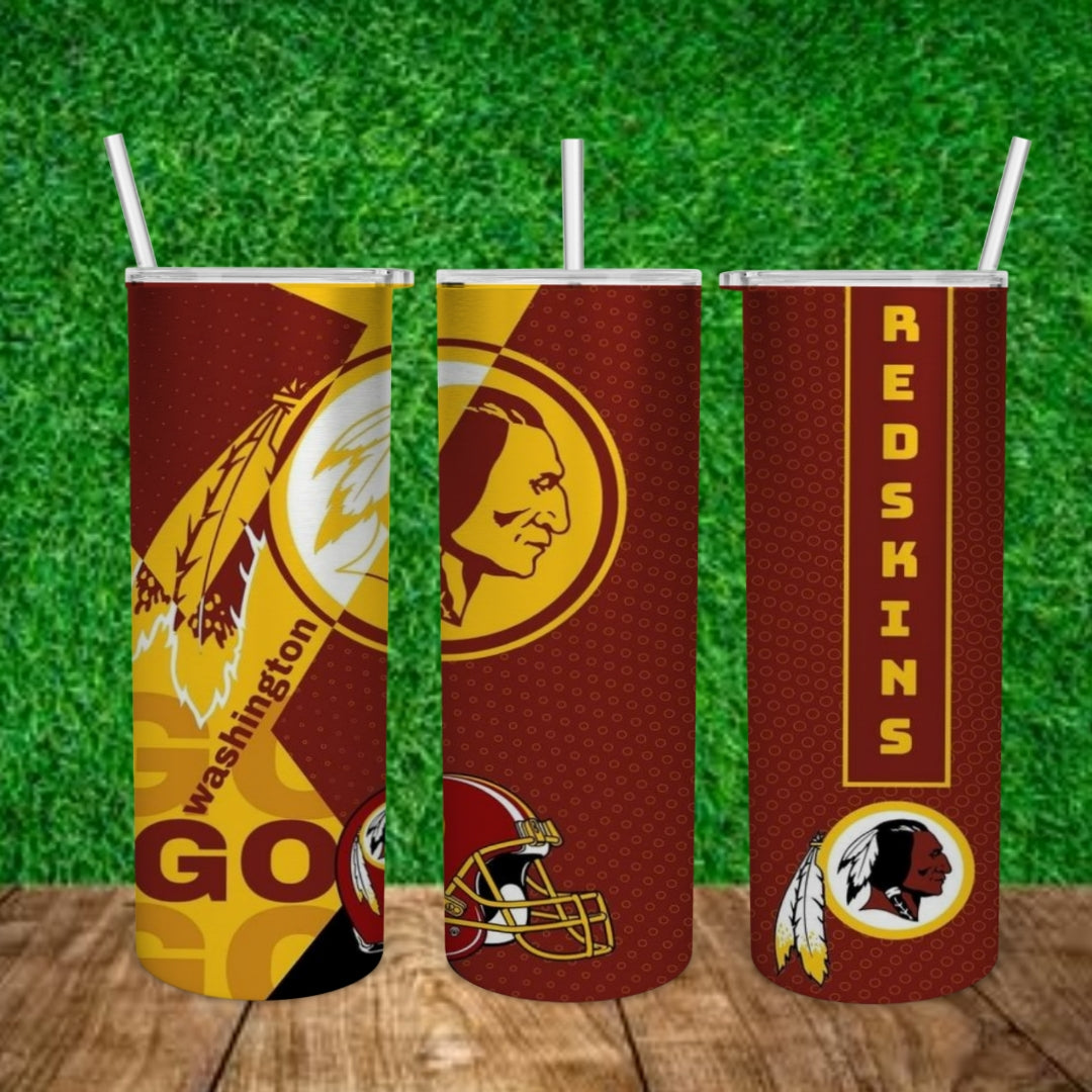 Football 20oz Sublimation Tumbler Image