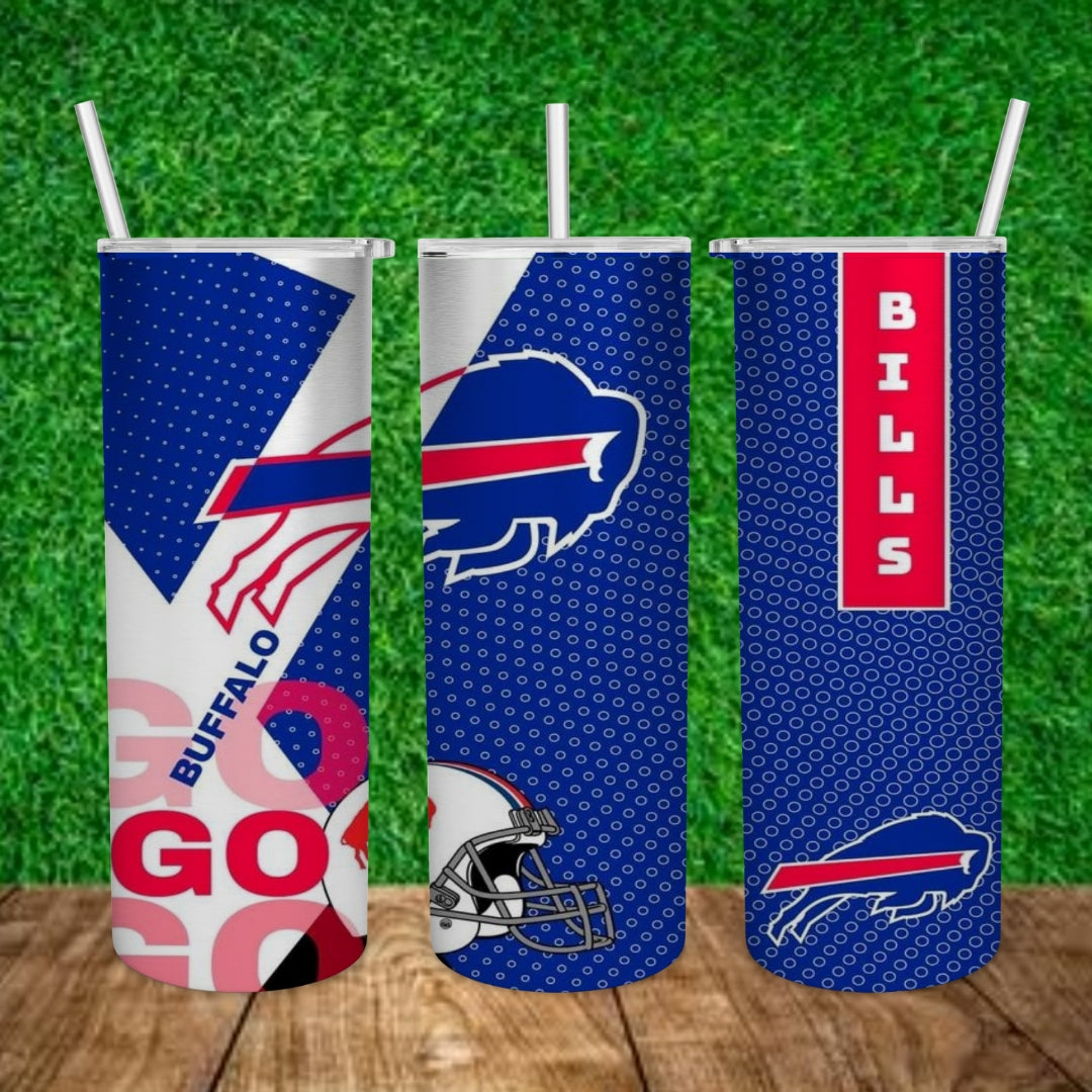 Football 20oz Sublimation Tumbler Image