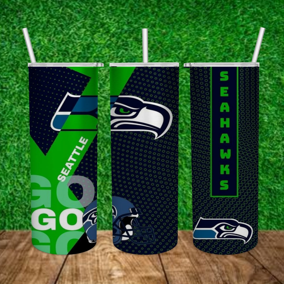 Football 20oz Sublimation Tumbler Image