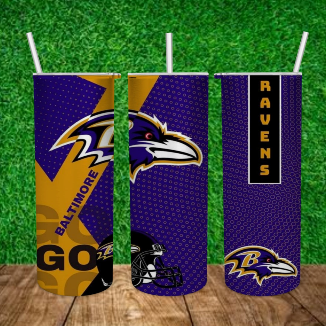 Football 20oz Sublimation Tumbler Image