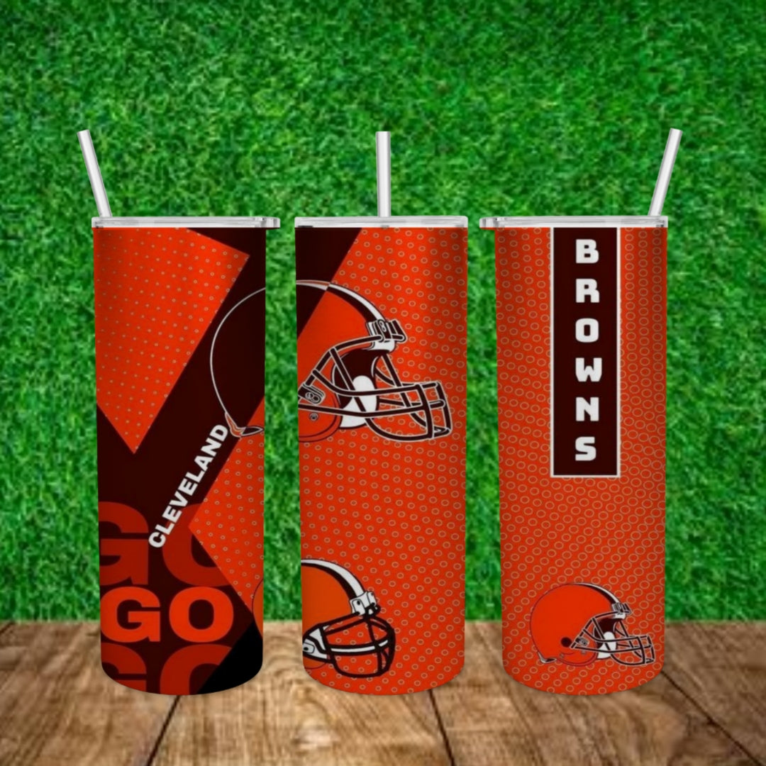 Football 20oz Sublimation Tumbler Image