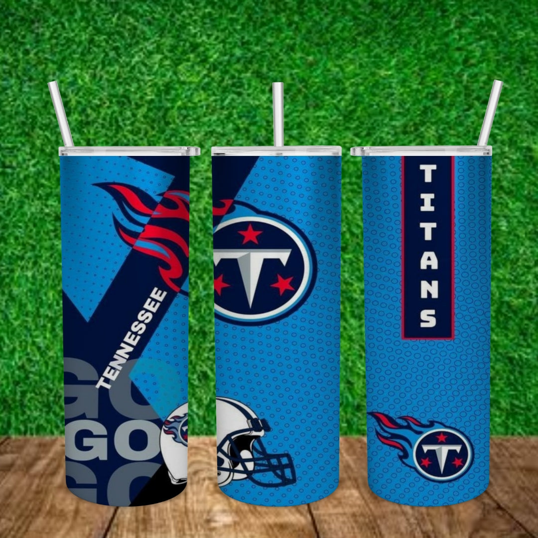 Football 20oz Sublimation Tumbler Image