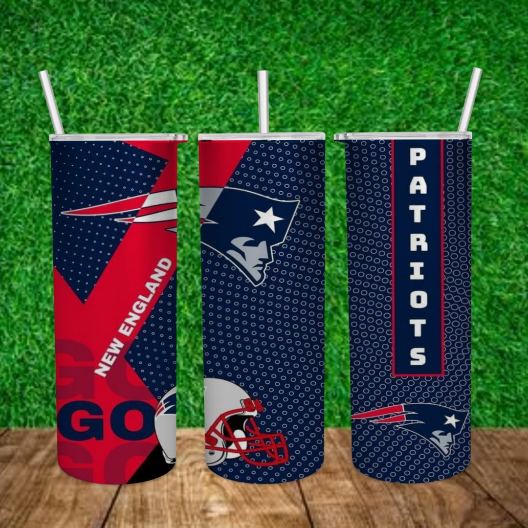 Football 20oz Sublimation Tumbler Image