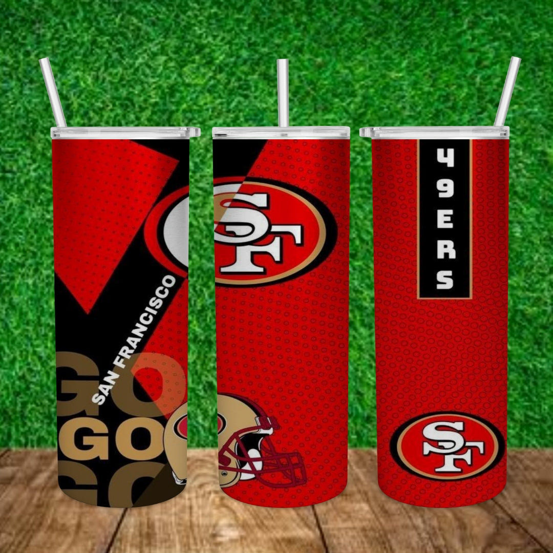 Football 20oz Sublimation Tumbler Image