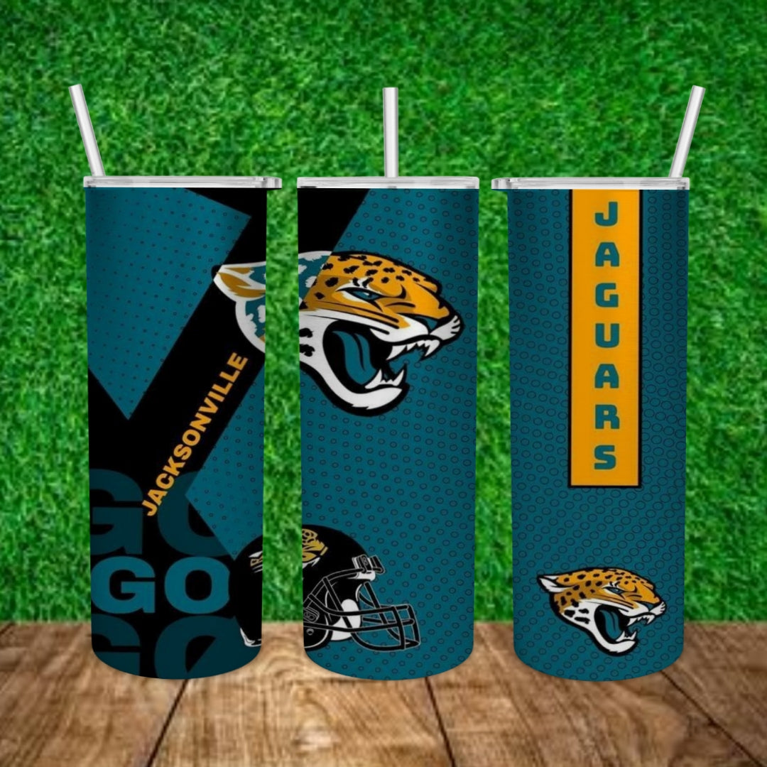 Football 20oz Sublimation Tumbler Image