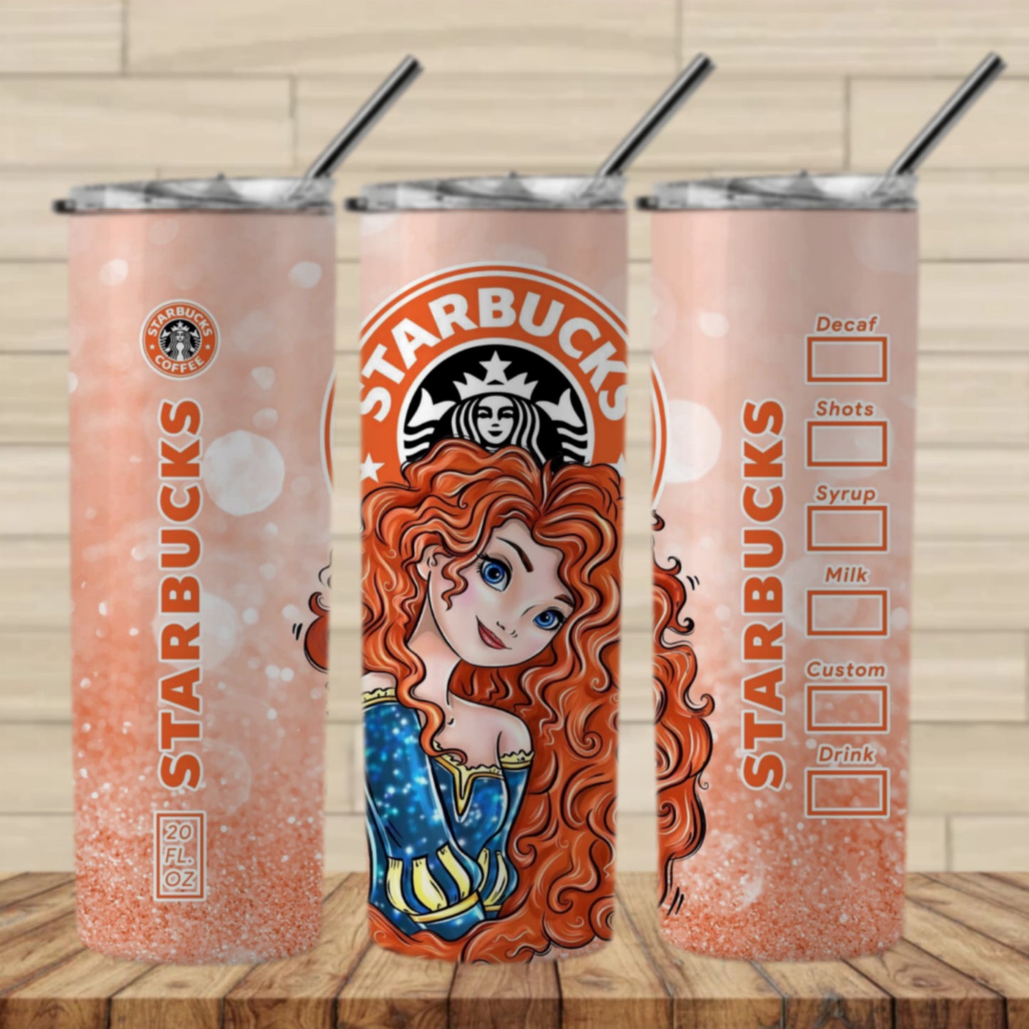 Princess Drink Sublimation 20oz Images