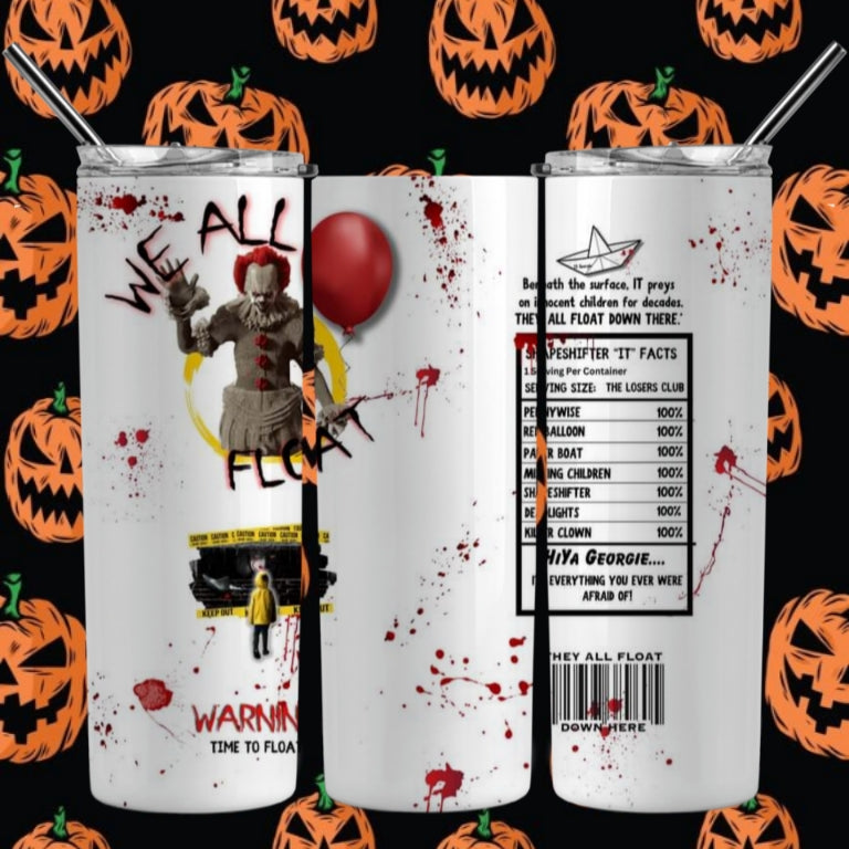 Horror Sublimation Tumbler Image 20 oz