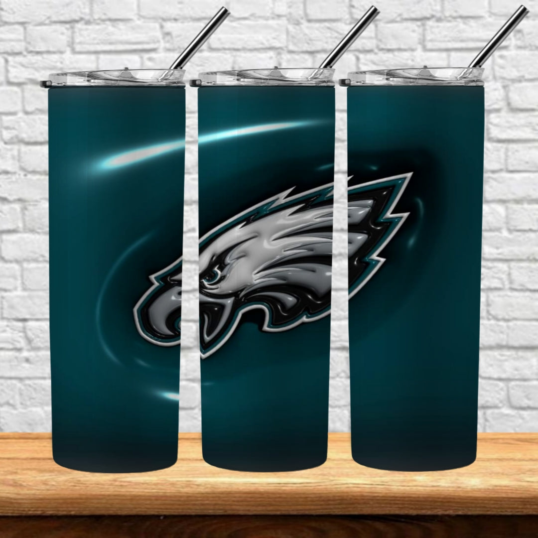 3D Inflate Football 20oz Sublimation Tumbler Image