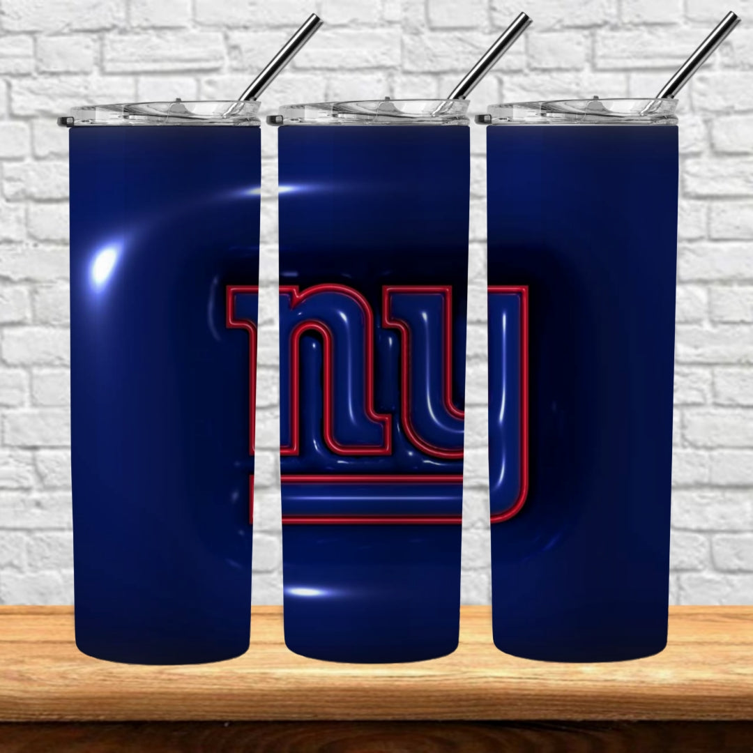 3D Inflate Football 20oz Sublimation Tumbler Image